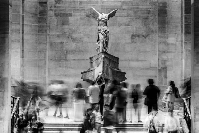 The Winged Victory of Samothrace at the  Louvre, Paris.