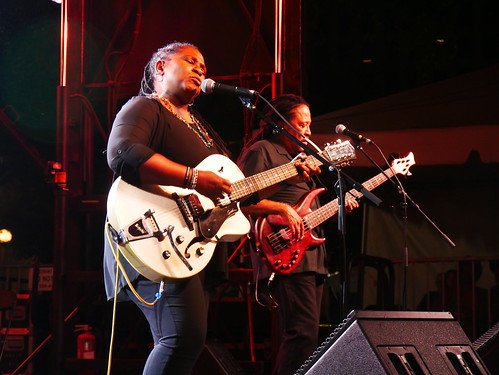 Ruthie Foster at Crescent City Blues & BBQ Fest - Oct. 16, 2022. Photo by Louis Crispino.