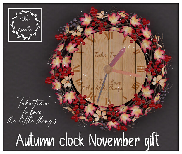 Autumn Clock November gift