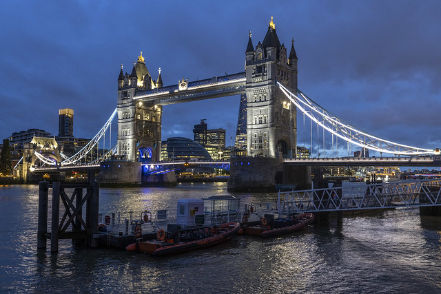 London Tower Bridge at Blue Hour