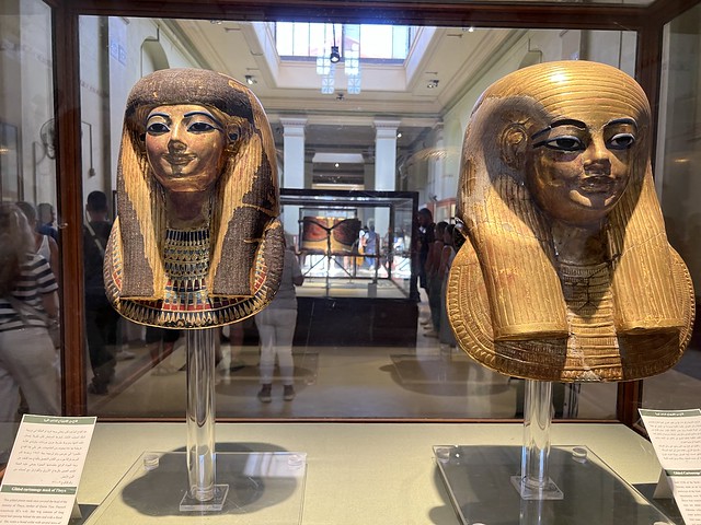 Máscaras funerarias de Yuya y Tuya (Museo de El Cairo)