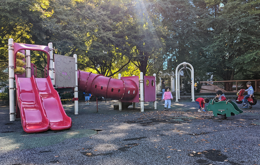 Coal Harbor Park playground, Vancouver, BC, Canada