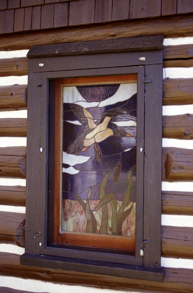 Tamarack Cabin Stained Glass Window