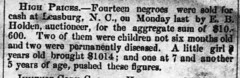 E. B. Holden Slave Auctioneer. American Advocate (Kinston, NC), 16 Nov 1858