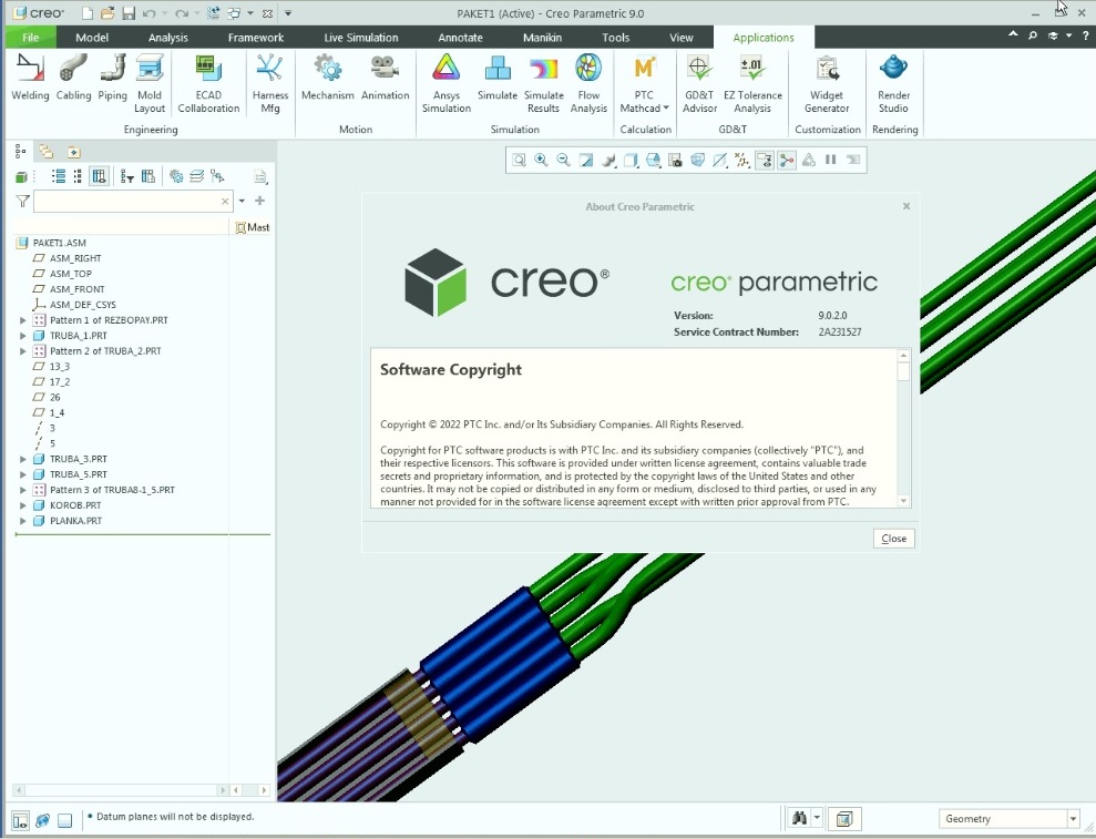 Working with PTC Creo 9.0.2.0 parametric full license
