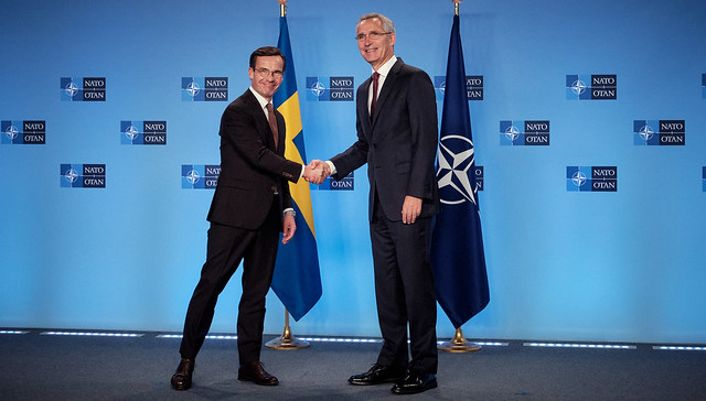 NATO Secretary General meets the Prime Minister of Sweden