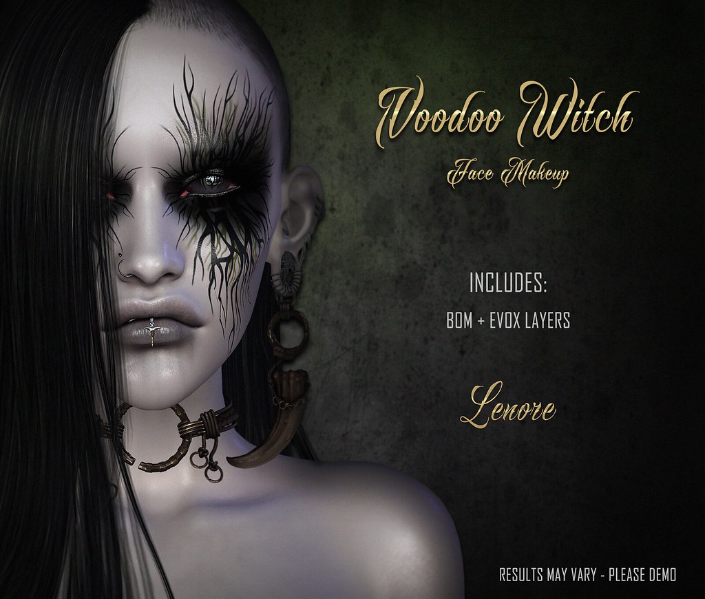 Lenore . Voodoo Witch . Face Makeup