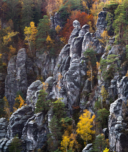 Eine wunderschöne Felsformation in der sächsischen Schweiz