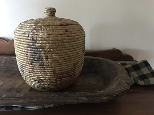Native American. Basketry A unique lidded example