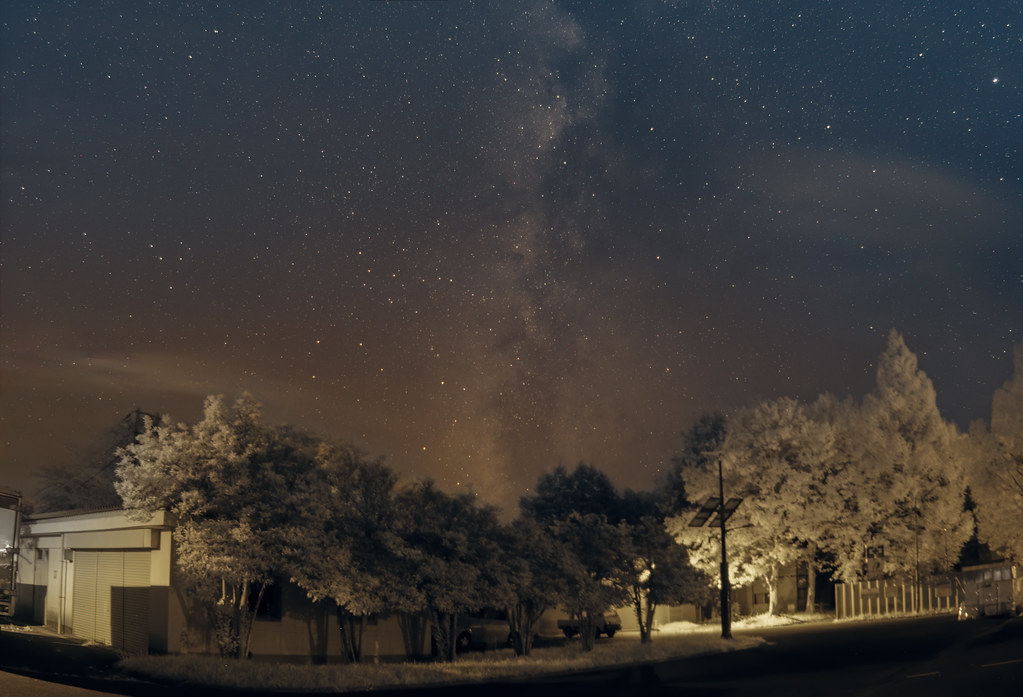 The milky way in IR image, from a city sky