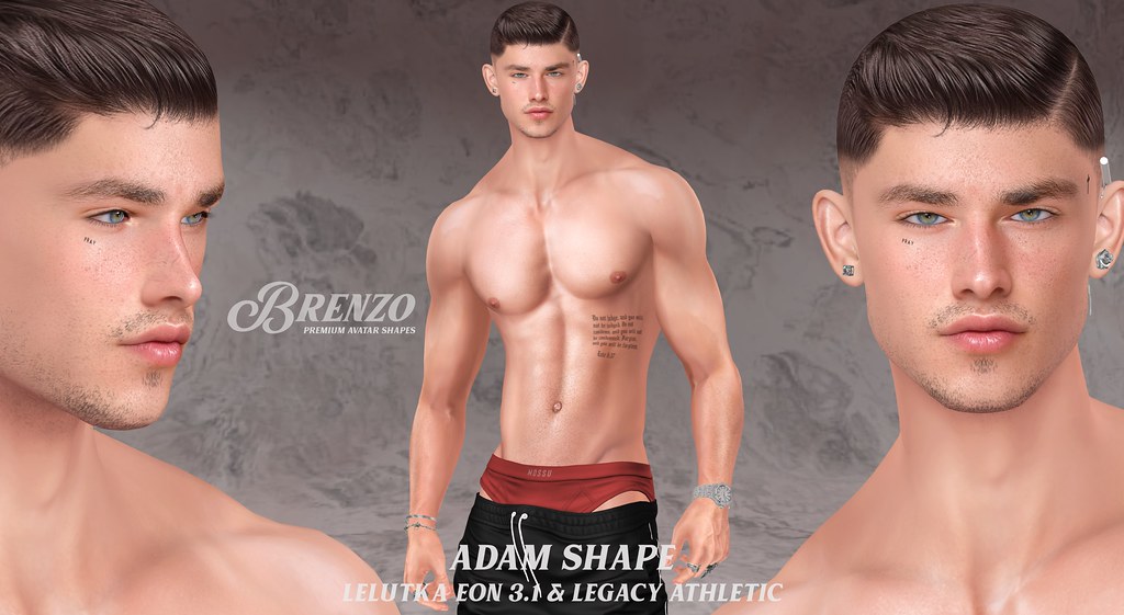 Adam Shape by -Brenzo- For Lelutka Eon 3.1 and Legacy Athletic