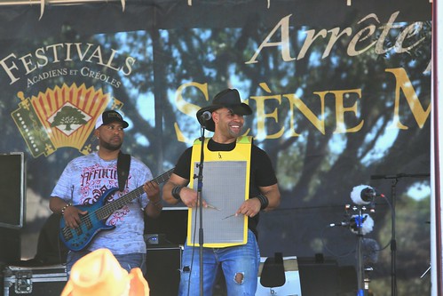 Wayne & Same Ol' Two Step at Festivals Acadiens et Creoles - October 2022. Photo by Michele Goldfarb.