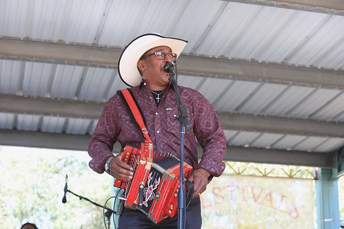 Leroy Thomas & the Zydeco Runners at Festivals Acadiens et Creoles - October 2022. Photo by Michele Goldfarb.