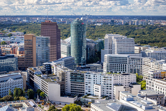 Potsdamer Platz aerial view