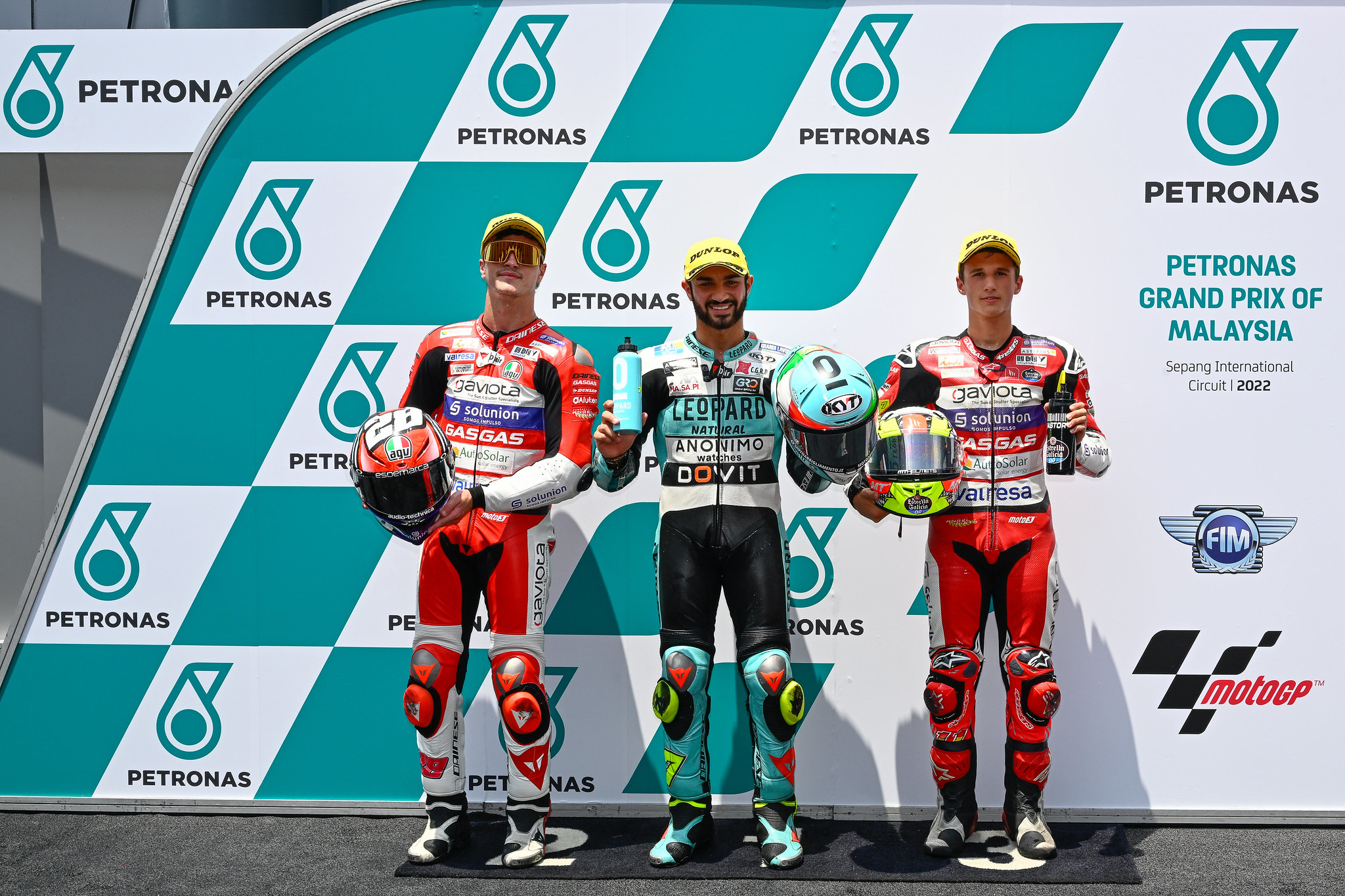 Top drie Moto3 kwalificatie