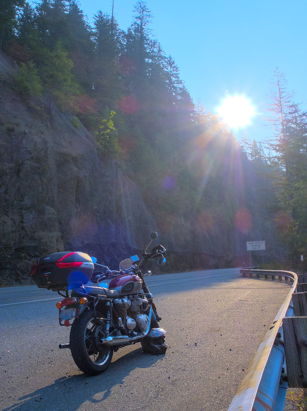 Parked on United States Route 101 at Walker Pass
