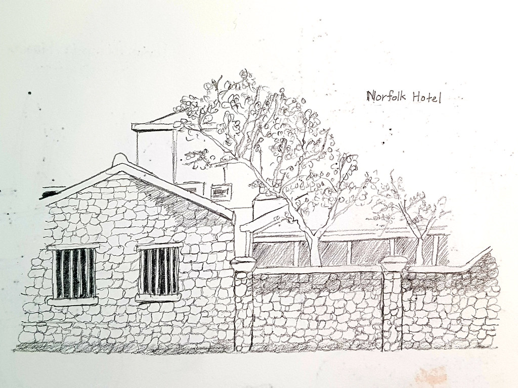 諾福克酒店(弗里曼特爾,珀斯) Norfolk Hotel (Fremantle Perth) - 建築素描 Architectural sketches (Pencil) ...