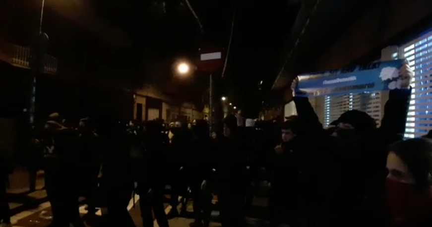 FOTOGRAFÍA. BARCELONA (ESPAÑA), 18.12.2019. Clásico FC Barcelona vs Real Madrid. El separatismo con su Tsunami Democrático cobra protagonismo en el fútbol. Ñ Pueblo (2)