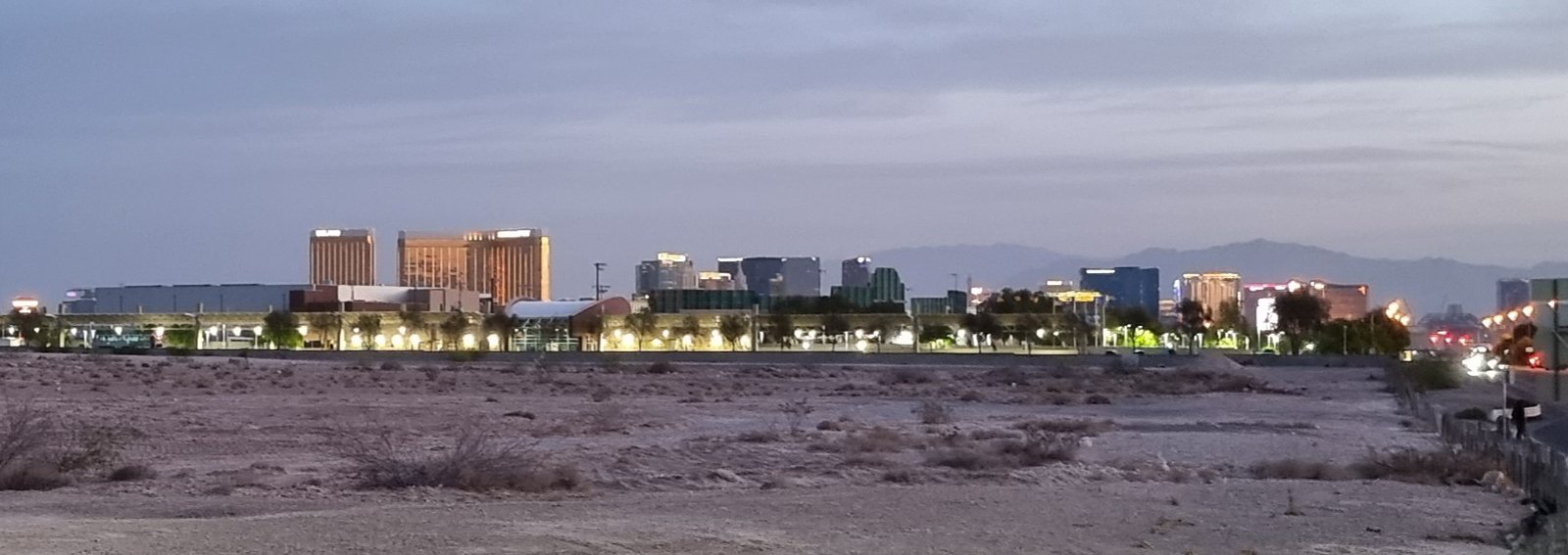 A view of Las Vegas early in the morning