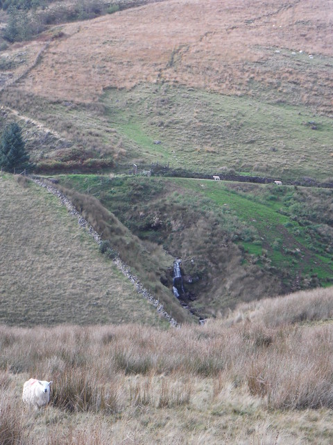 Waterfall on the Nant y Groes, a tributary of Afon Llia SWC Walk 401 - Storey Arms to Libanus or Circular (via Ystradfellte)
