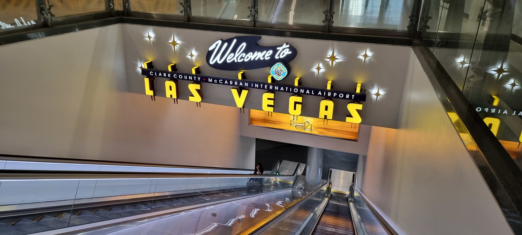 Arriving into Las Vegas