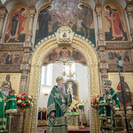 23 октября 2022, Божественная литургия в день памяти прп. Амвросия Оптинского в Воскресенском кафедральном соборе (Тверь)