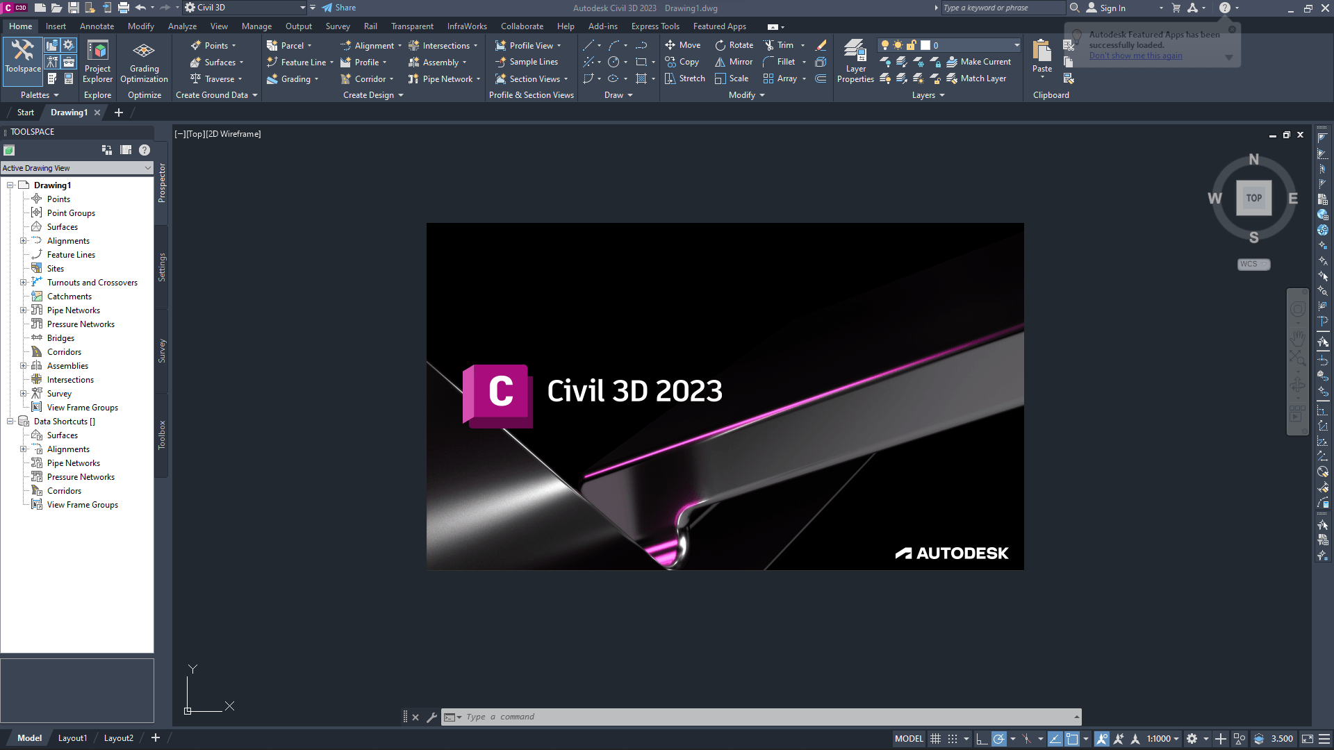 Working with Autodesk Civil 3D 2023.1 full