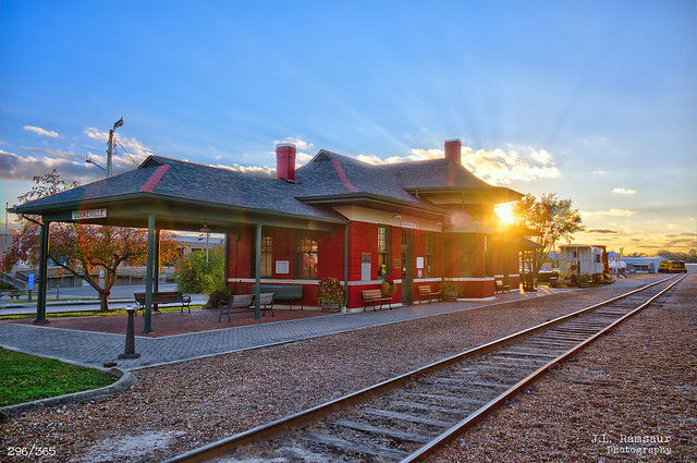 296/R365 - Cookeville Railroad Depot - Sunset - Cookeville, Tennessee