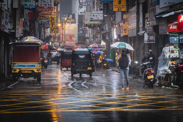 Raining in Colombo