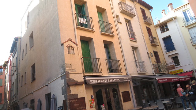 Two  restaurants, Boulevard  de Boramar, Collioure, Occitaine, France
