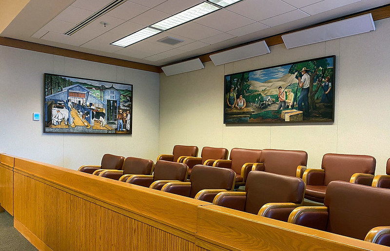 USDC SJ Courtroom Cousins New Deal Murals