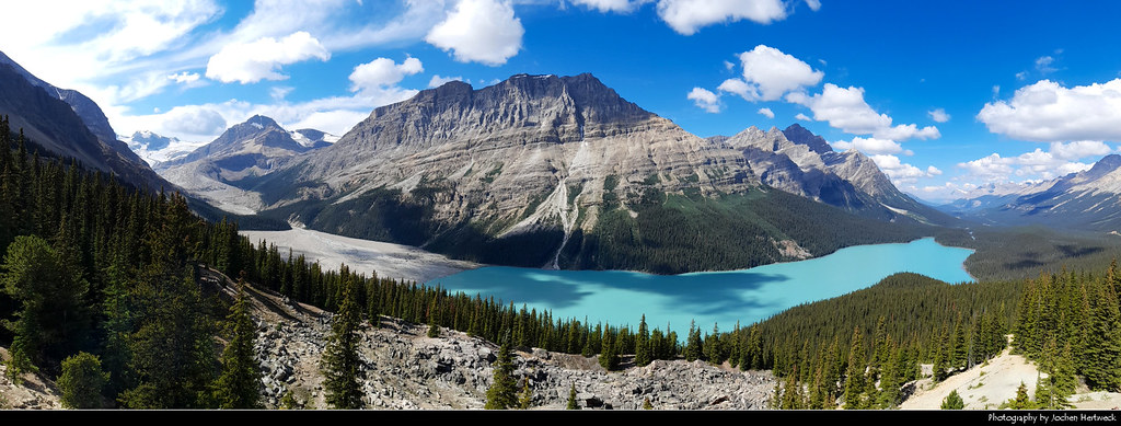 Peyto Lake Panorama, Banff NP, Canada