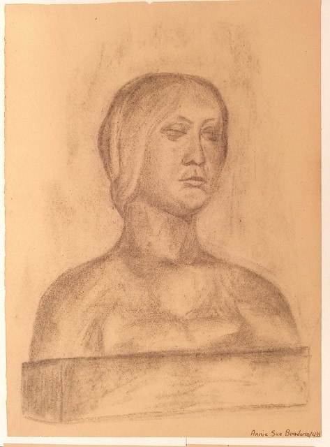 Bust Charcoal Sketch 2-4-1933