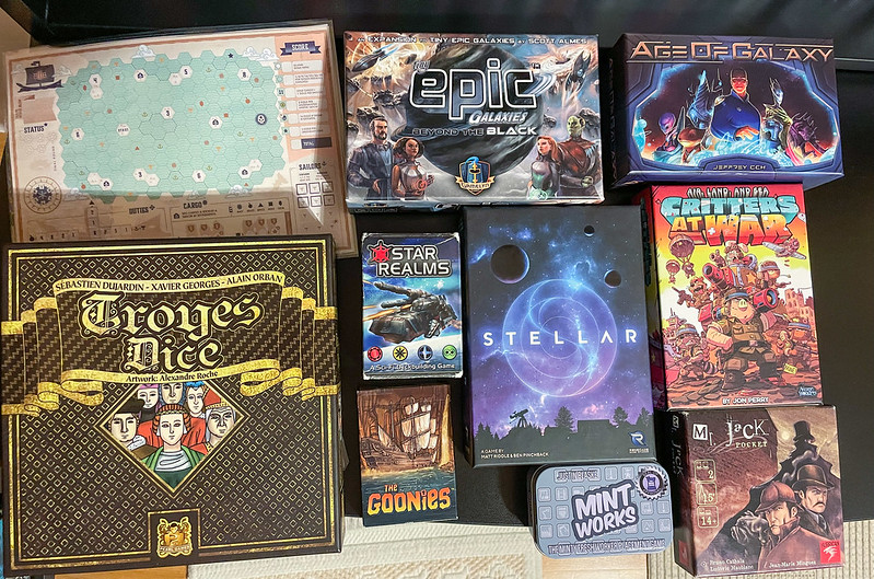 Boardgames for oncoming trip