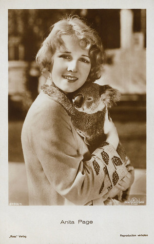 Anita Page with Koala