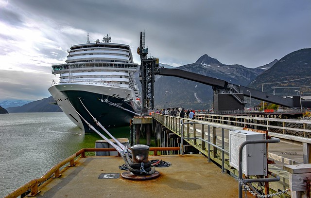 AT THE END OF HER ROPE - PORT OF SKAGWAY, ALASKA