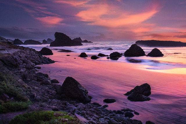 Oregon Coastline at sunset...