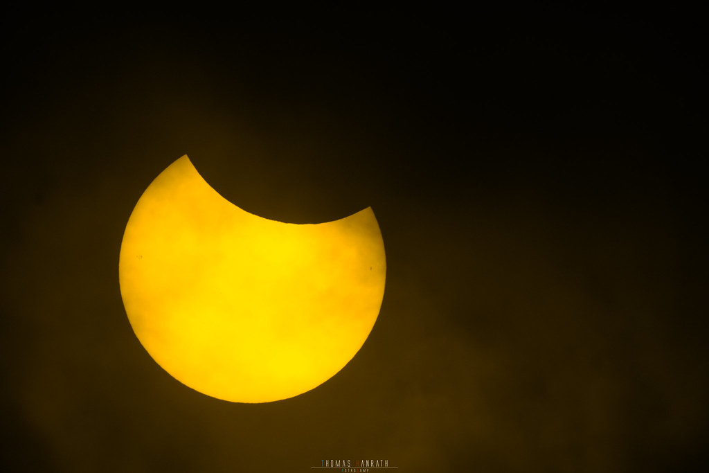 Astrofoto: Sonnenfinsternis, aufgenommen am 25. Oktober 2022