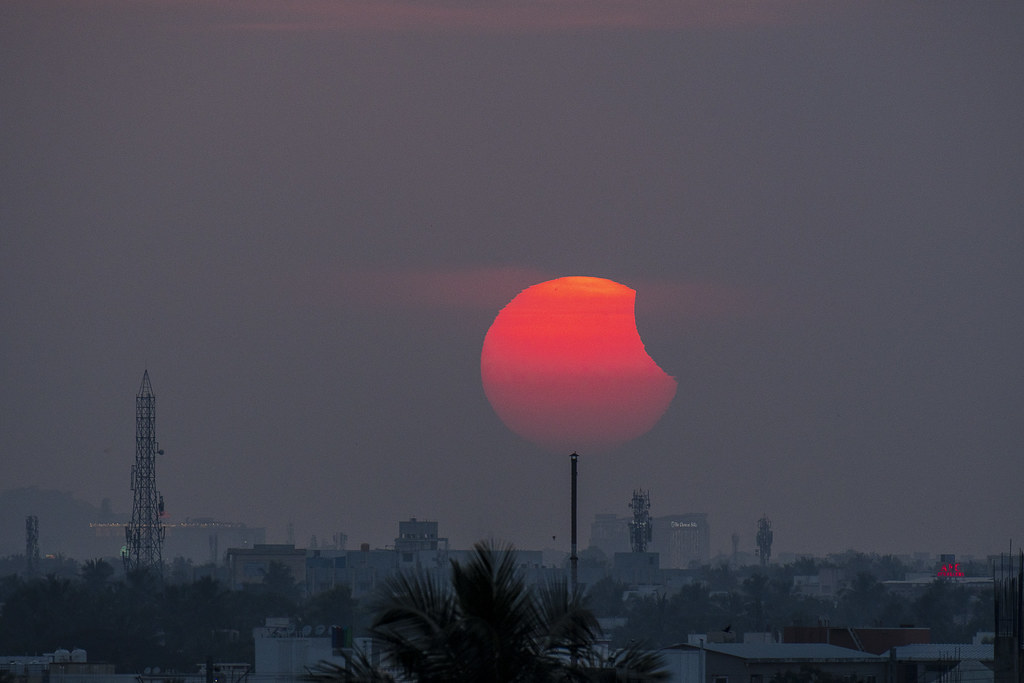 Partial Solar Eclipse at Chennai