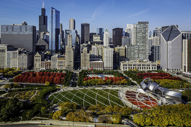 Millennium Park, Chicago in Autumn