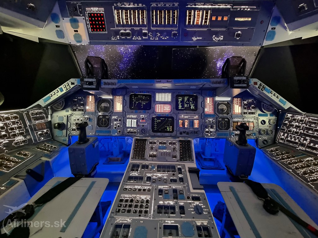 NASA Space Shuttle cockpit replica