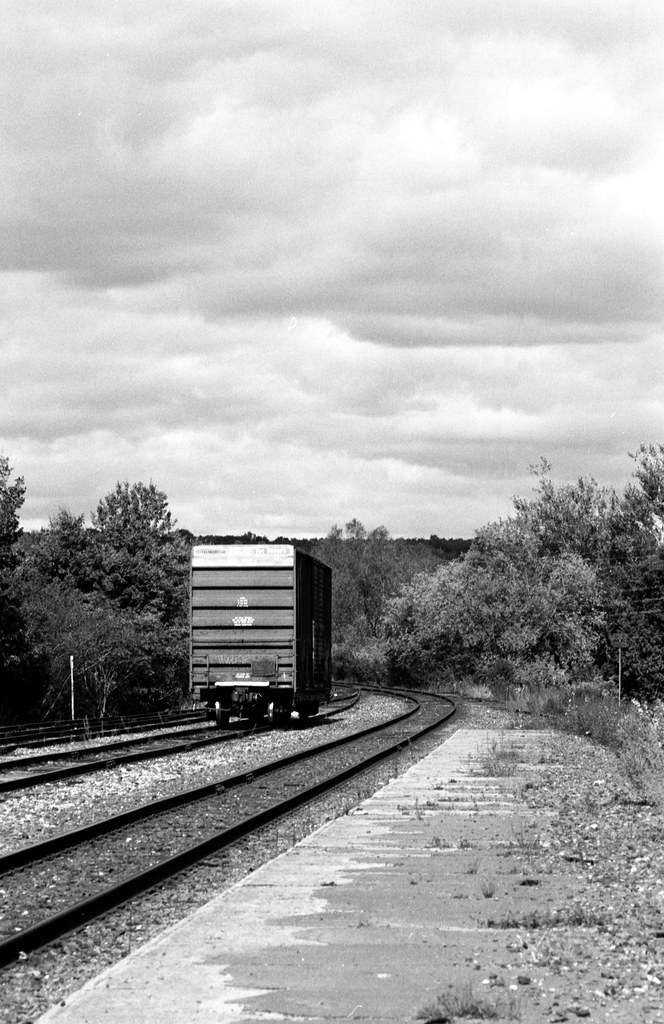 Boxcar on the Track in Huntsville