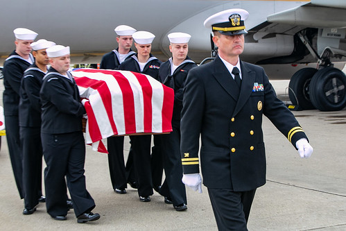 Navy Honor Guard Carry Walter E. Mintus
