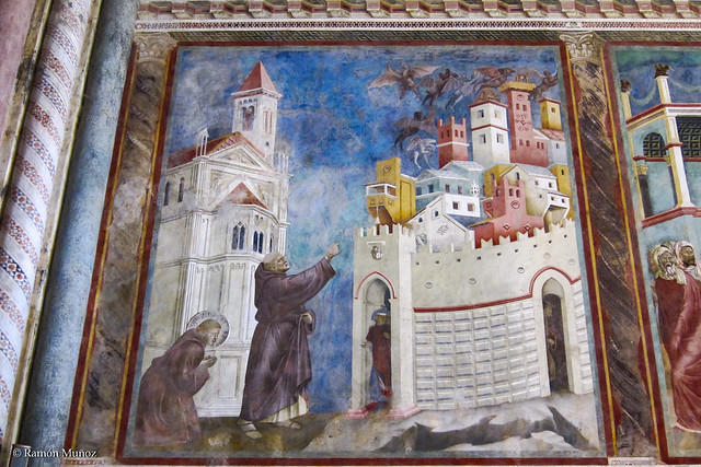 IMG0590 Giotto di Bodone - Expulsión de los demonios de Arezzo, Basílica superior de San Francisco, Asís