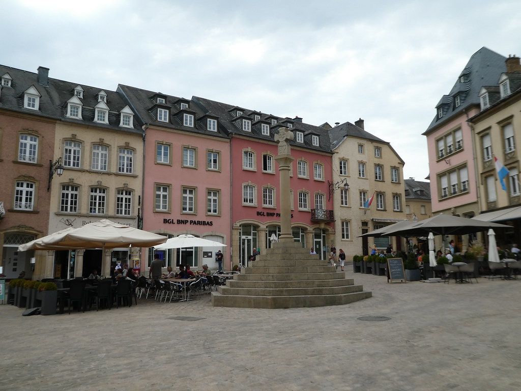 The market place at Echternach, Luxembourg