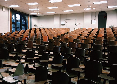 Image of an empty college lecture hall. - What to Know About Tribal Colleges & Universities