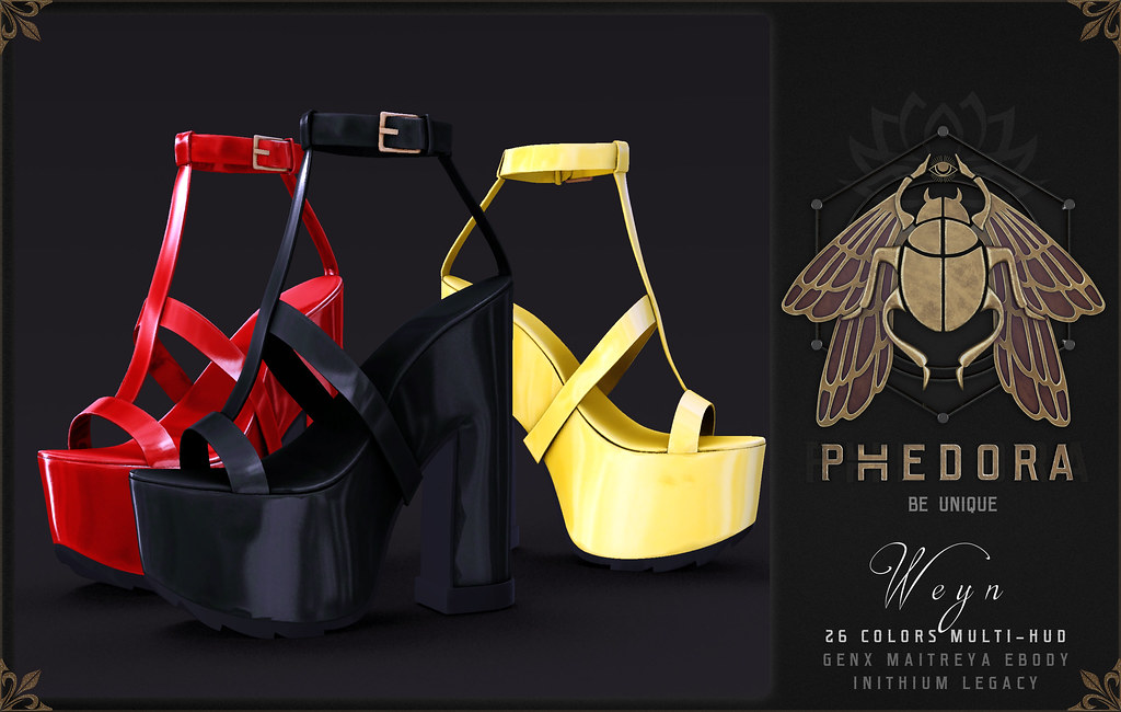 Phedora. – "Weyn" Platforms available at The Warehouse Sale ♥ October 2022