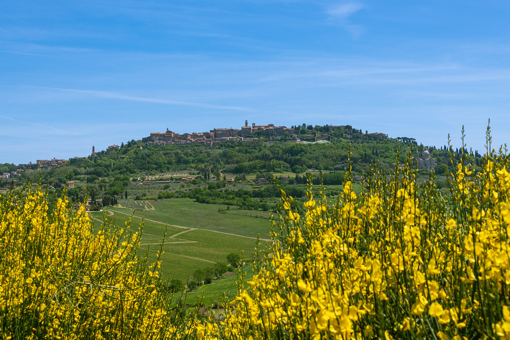The Skyline Of Montepulciano In Tuscany
