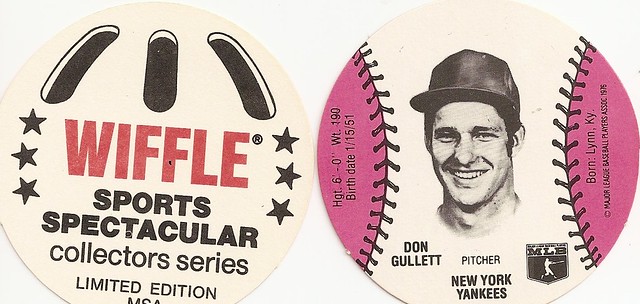 1978 MSA Wiffle Ball Discs - Gullett, Don