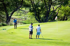 Hawaiian Electric at the Tee Off for Tots Golf Tournament on Hawaiʻi Island — Oct. 15, 2022: The tournament encouraged friendly competition.